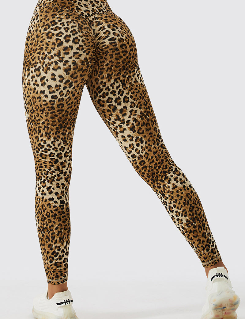 Leopard Seamless Scrunch Leggings by bornfocus