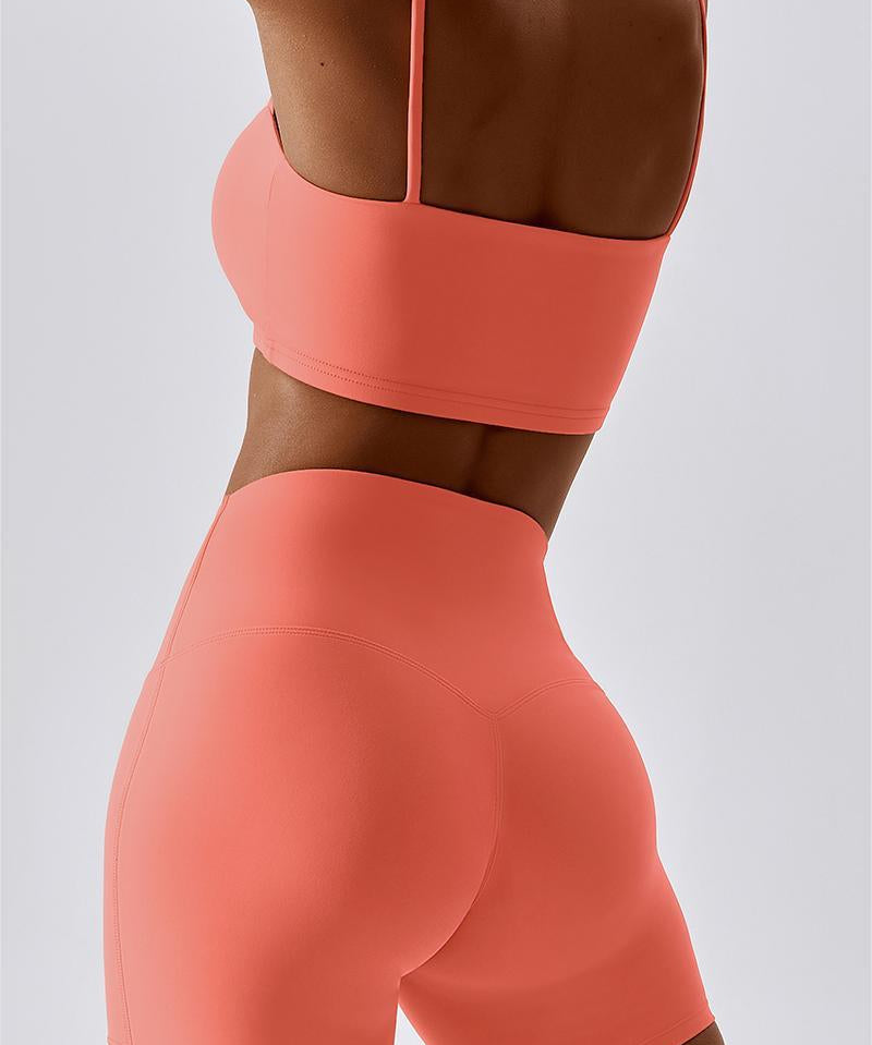 Multi-Straps Halter Sports Bra by bornfocus