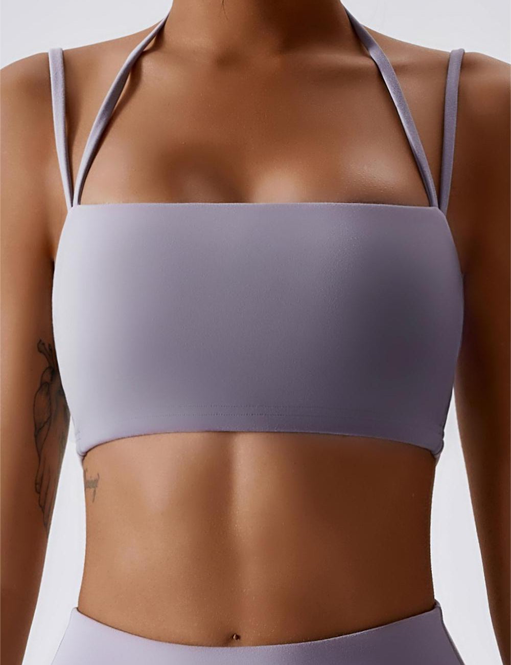 Multi-Straps Halter Sports Bra by bornfocus