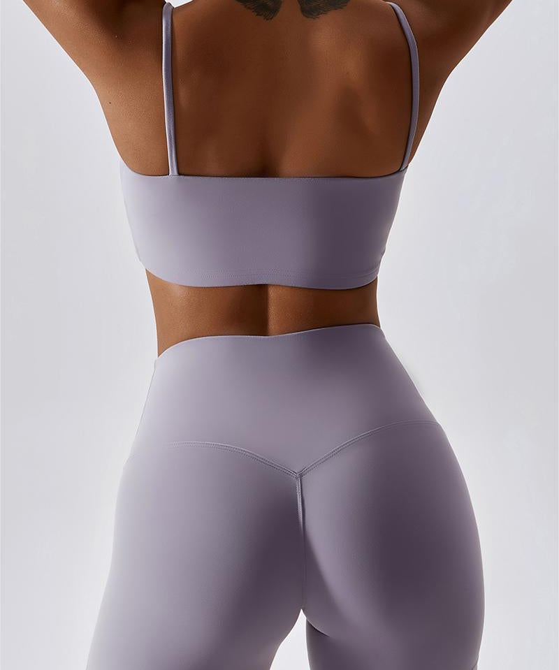 Multi-Straps Halter Sports Bra by bornfocus