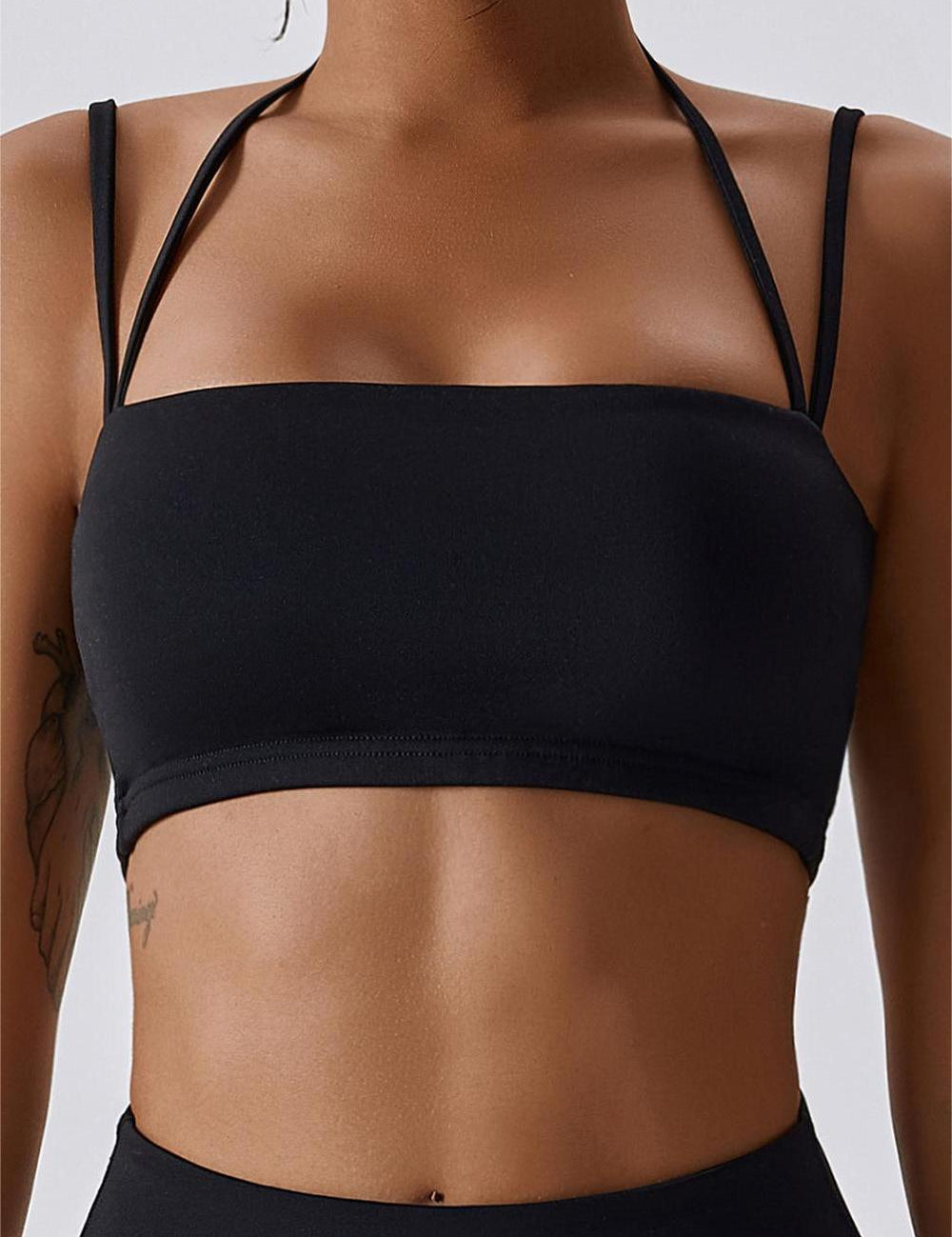 Multi-Straps Halter Sports Bra by bornfocus