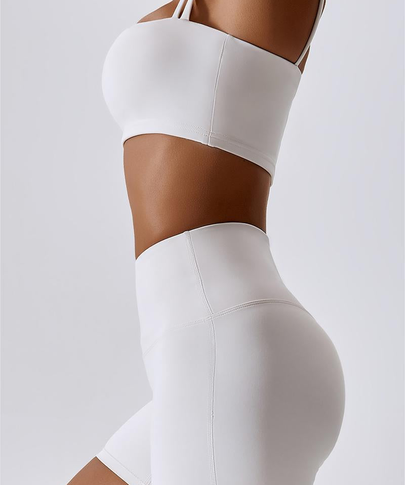 Multi-Straps Halter Sports Bra by bornfocus
