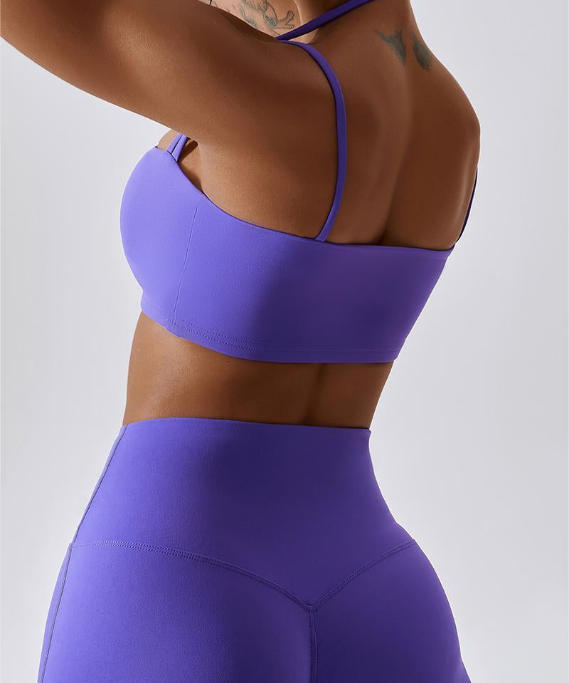 Multi-Straps Halter Sports Bra by bornfocus