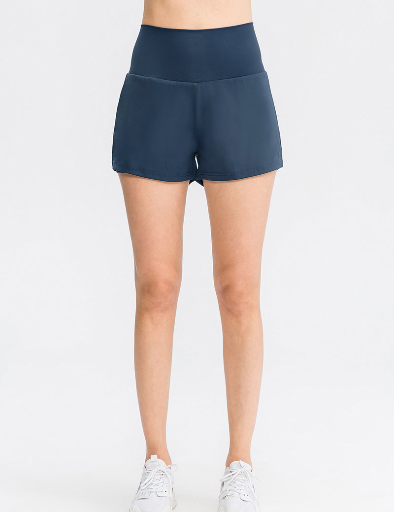 High-Rise Track Running Shorts by bornfocus