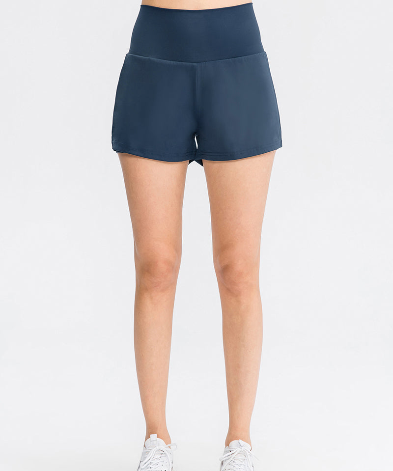 High-Rise Track Running Shorts by bornfocus