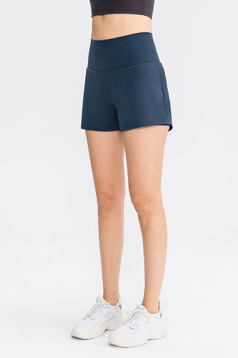 High-Rise Track Running Shorts by bornfocus