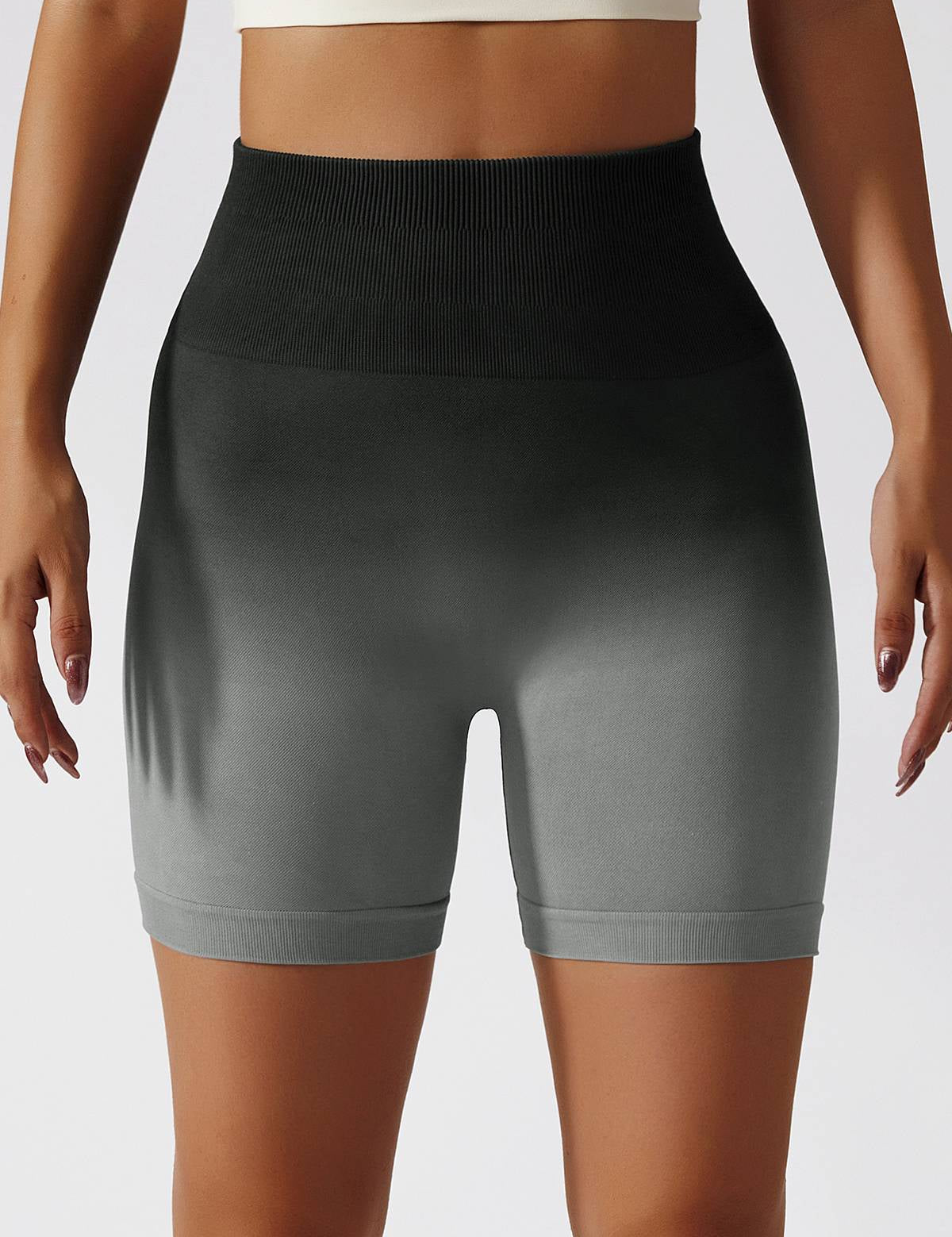 Ombre Seamless Scrunch Butt Shorts by bornfocus