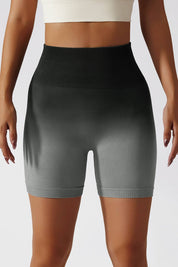 Ombre Seamless Scrunch Butt Shorts by bornfocus