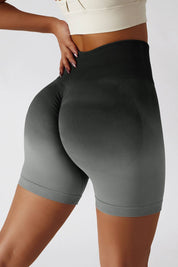 Ombre Seamless Scrunch Butt Shorts by bornfocus