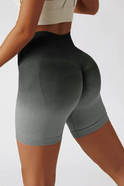 Ombre Seamless Scrunch Butt Shorts by bornfocus