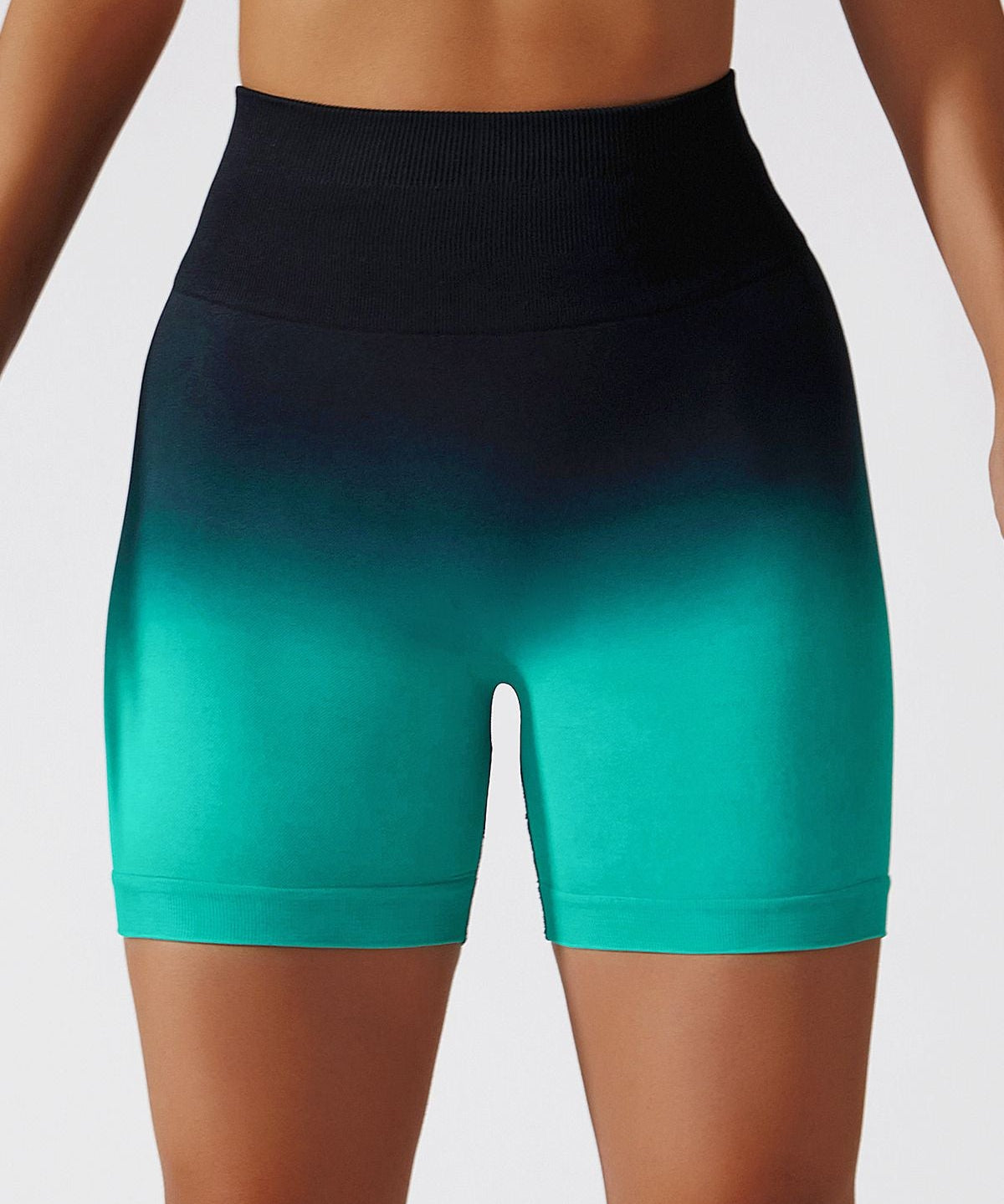 Ombre Seamless Scrunch Butt Shorts by bornfocus