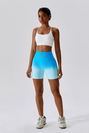 Ombre Seamless Scrunch Butt Shorts by bornfocus