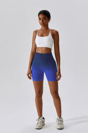 Ombre Seamless Scrunch Butt Shorts by bornfocus