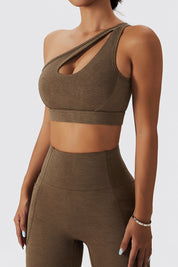 One Shoulder Sports Bra by bornfocus