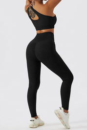 One Shoulder Sports Bra by bornfocus