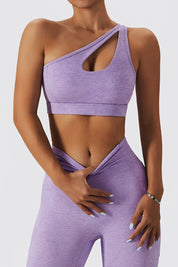 One Shoulder Sports Bra by bornfocus