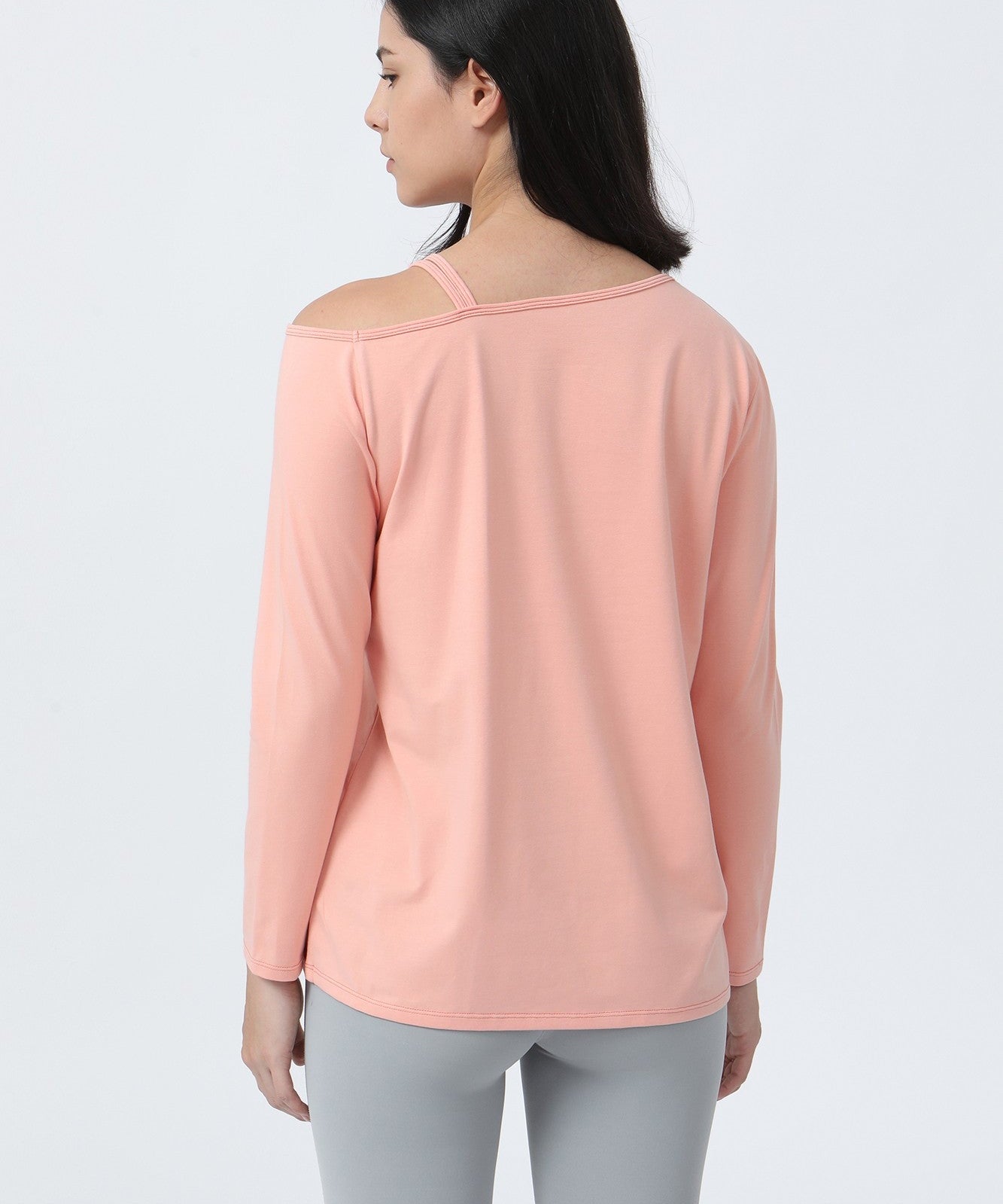 One Shoulder Strap Long Sleeve Shirt by bornfocus