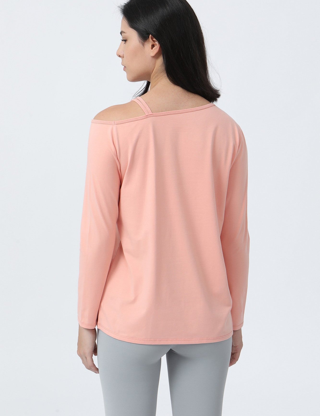 One Shoulder Strap Long Sleeve Shirt by bornfocus