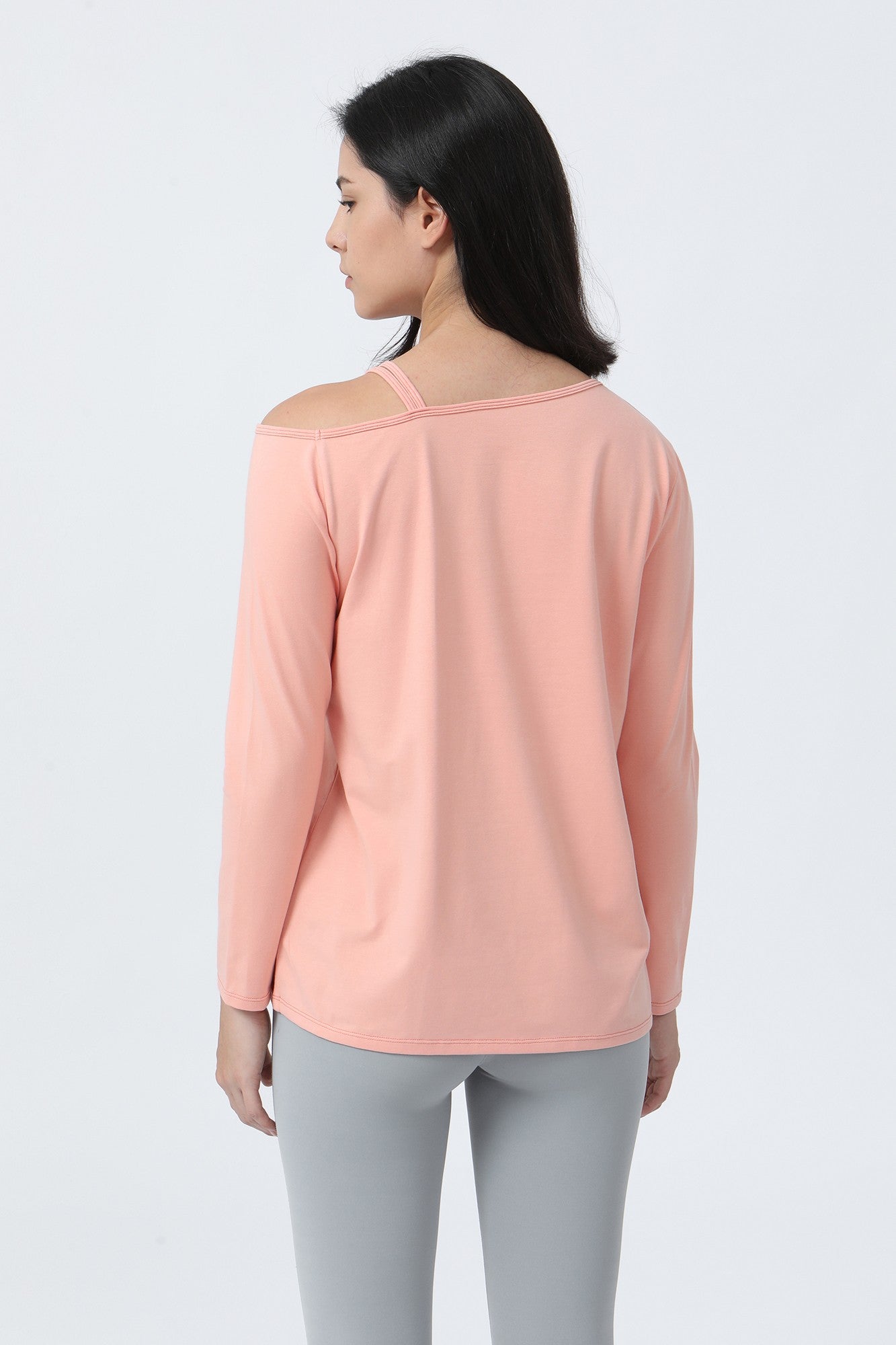 One Shoulder Strap Long Sleeve Shirt by bornfocus