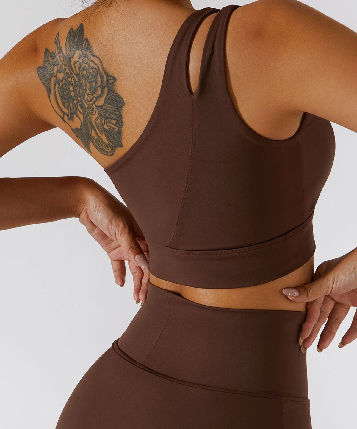 One Shoulder Sports Bra by bornfocus