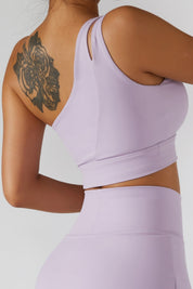 One Shoulder Sports Bra by bornfocus