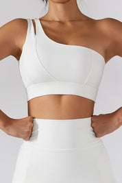 One Shoulder Sports Bra by bornfocus