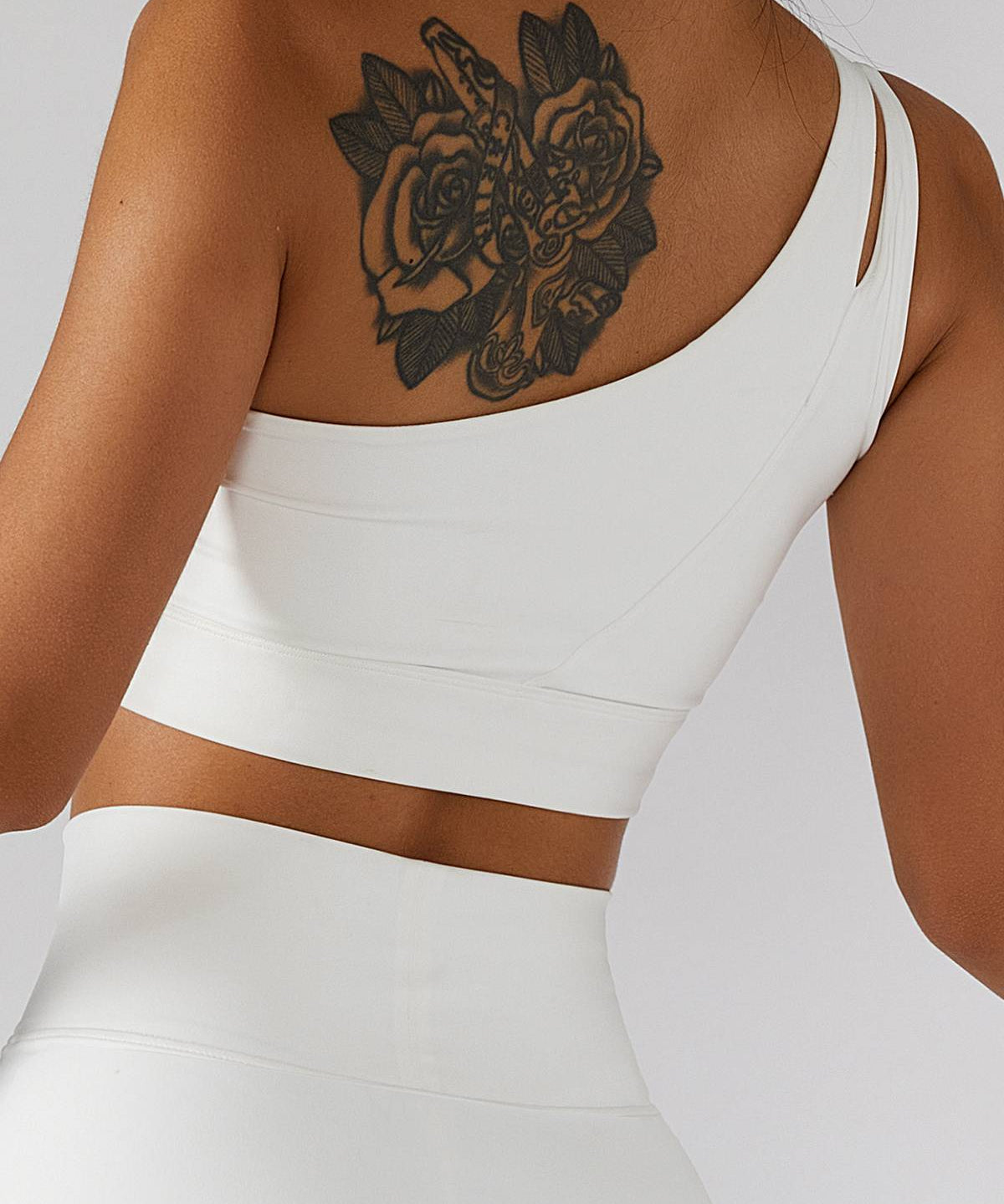 One Shoulder Sports Bra by bornfocus