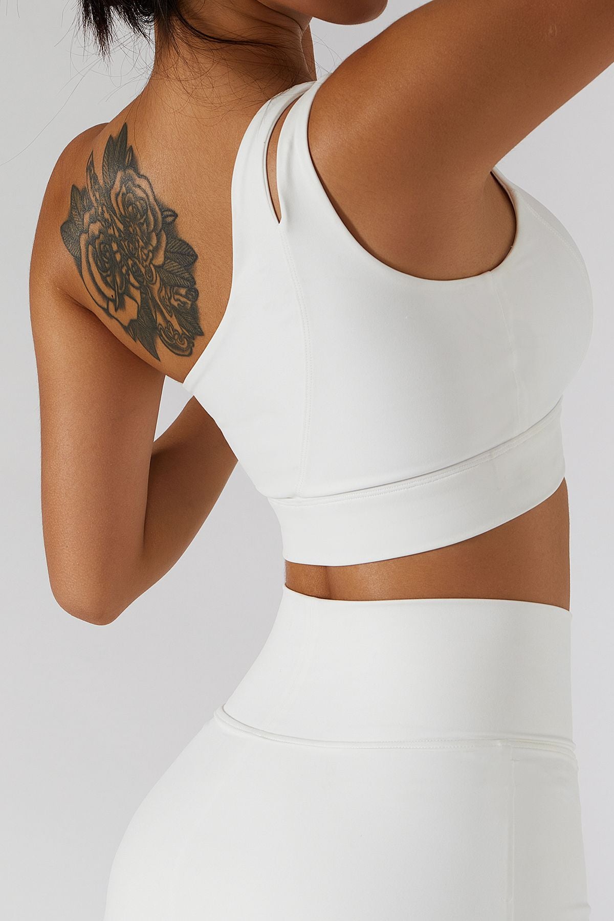 One Shoulder Sports Bra by bornfocus