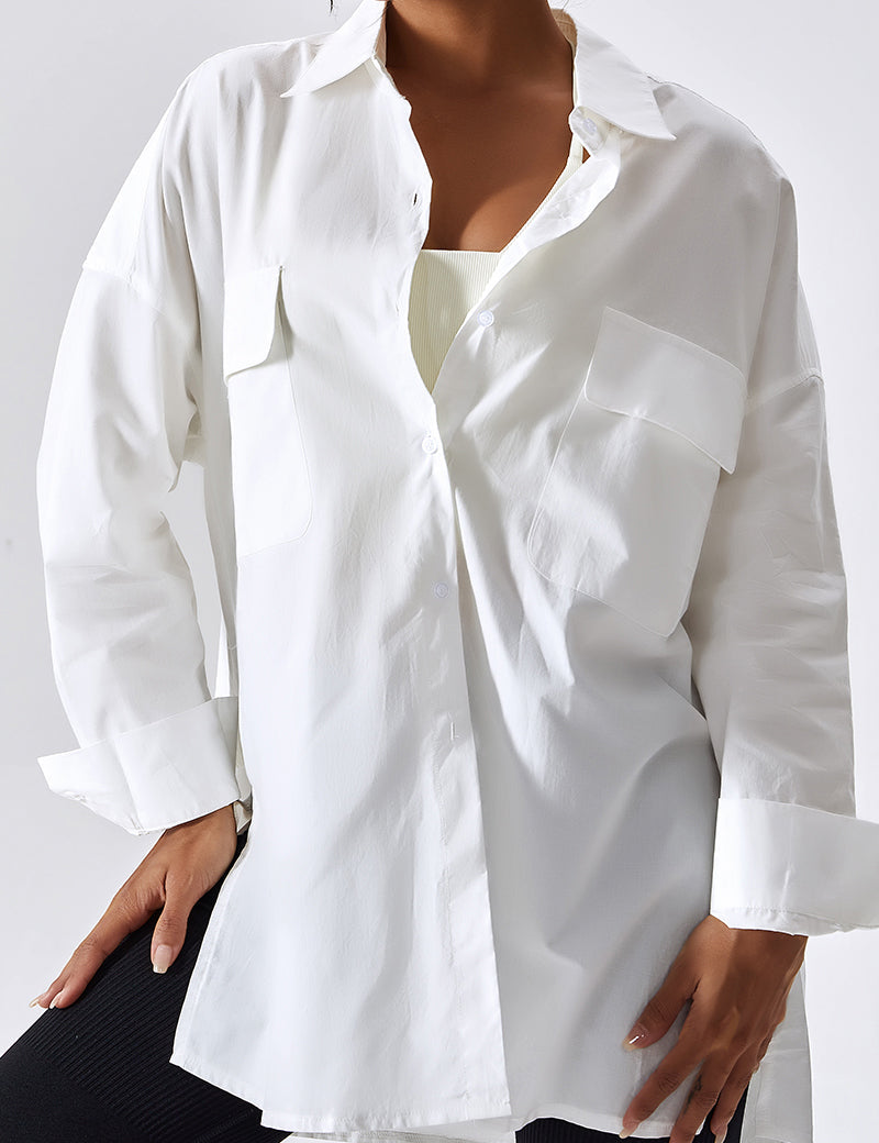 Oversized Longline Shirt by bornfocus