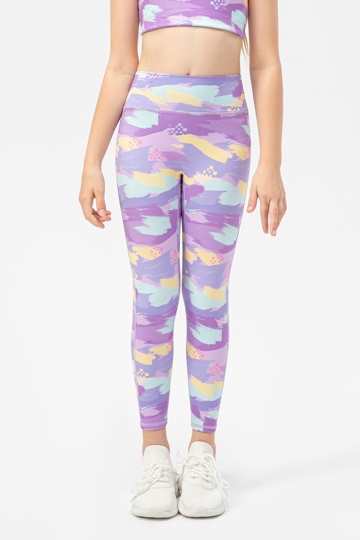 High-Rise Yoga Leggings for Girls by bornfocus