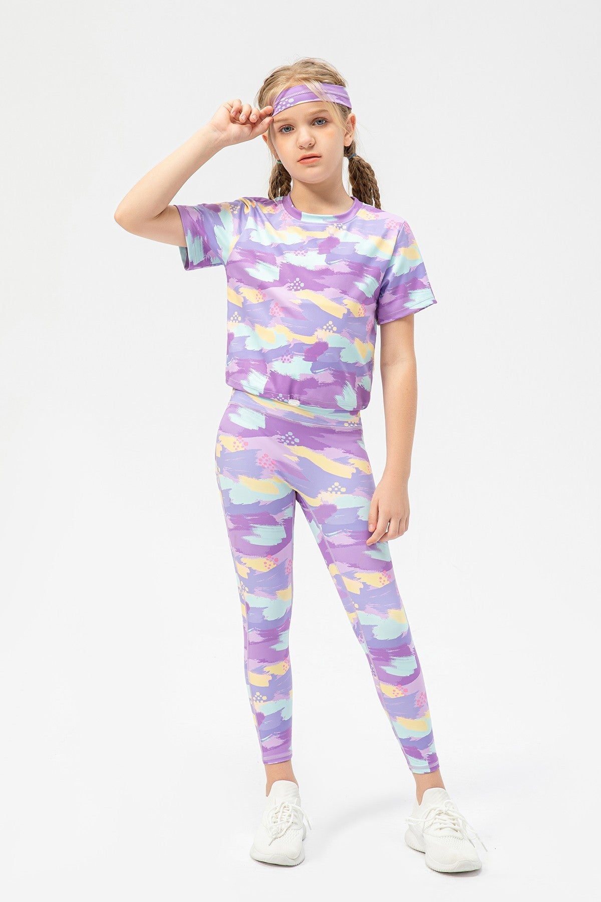 High-Rise Yoga Leggings for Girls by bornfocus