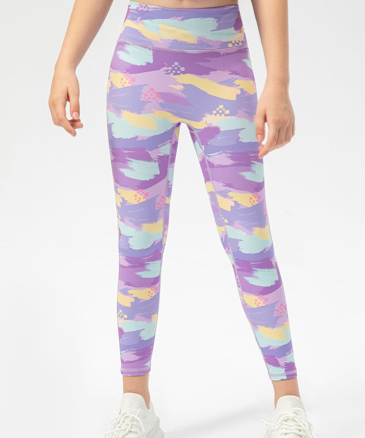 High-Rise Yoga Leggings for Girls by bornfocus