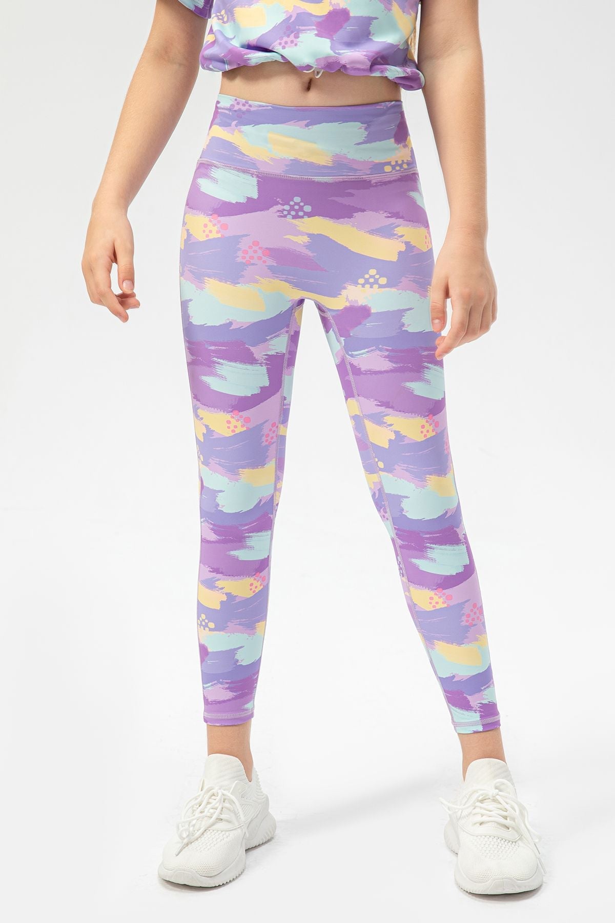 High-Rise Yoga Leggings for Girls by bornfocus