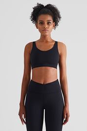 V-Back Sports Bra & Crossover Leggings Activewear Set by bornfocus