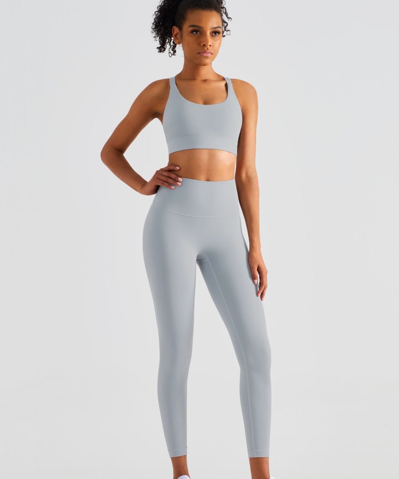 Racerback Sports Bra & Yoga Leggings Activewear Set by bornfocus