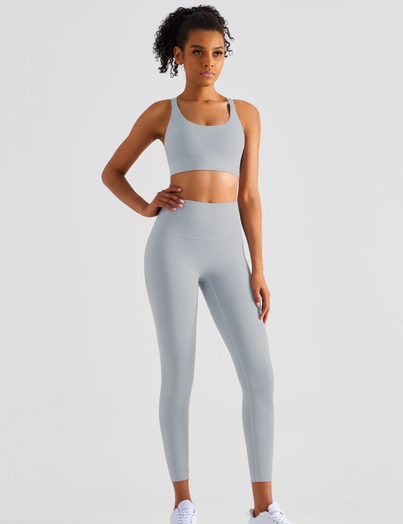 Racerback Sports Bra & Yoga Leggings Activewear Set by bornfocus