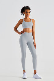 Racerback Sports Bra & Yoga Leggings Activewear Set by bornfocus