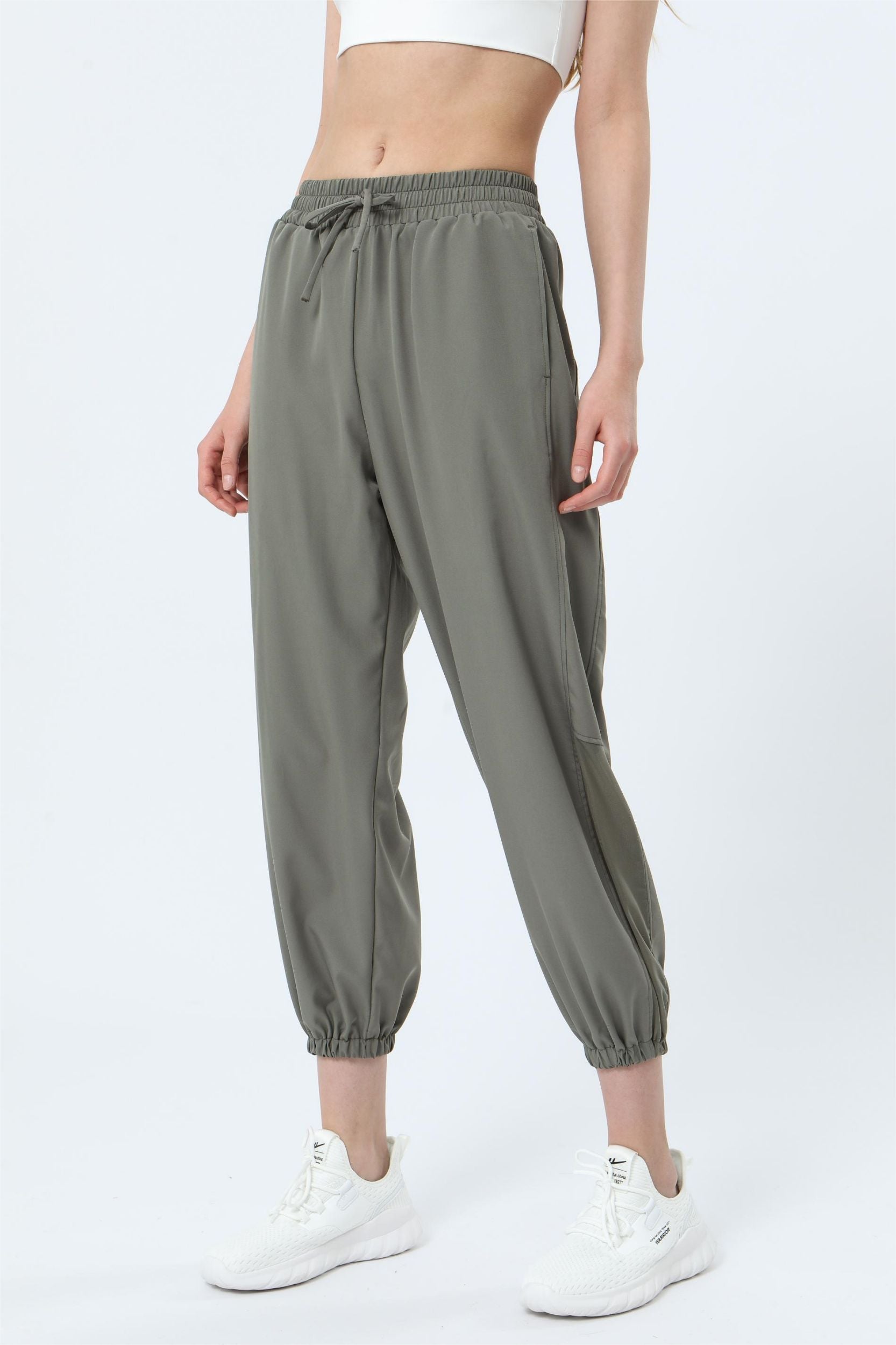 Mesh Panel Jogger Pants by bornfocus