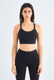 Ribbed Crossover Sports Bra & Shorts Activewear Set by bornfocus