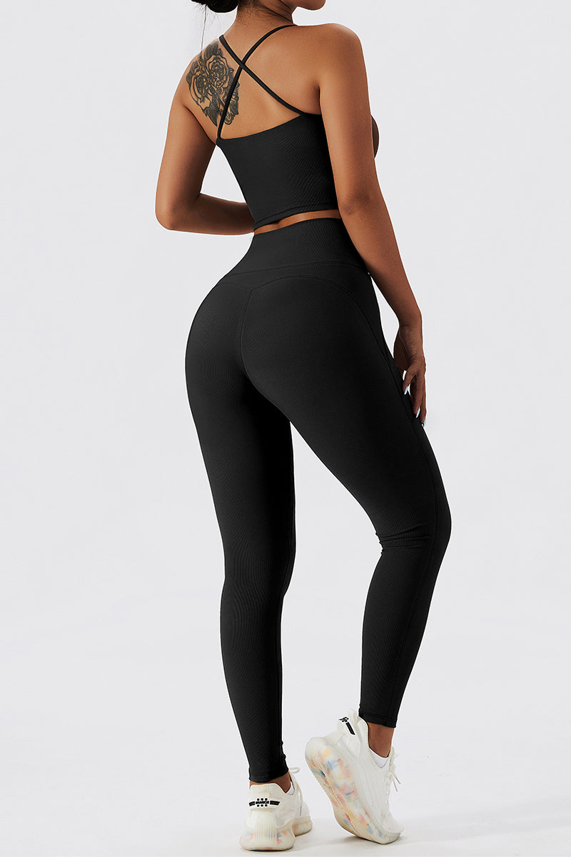 Ribbed Butt-Sculpting Leggings by bornfocus