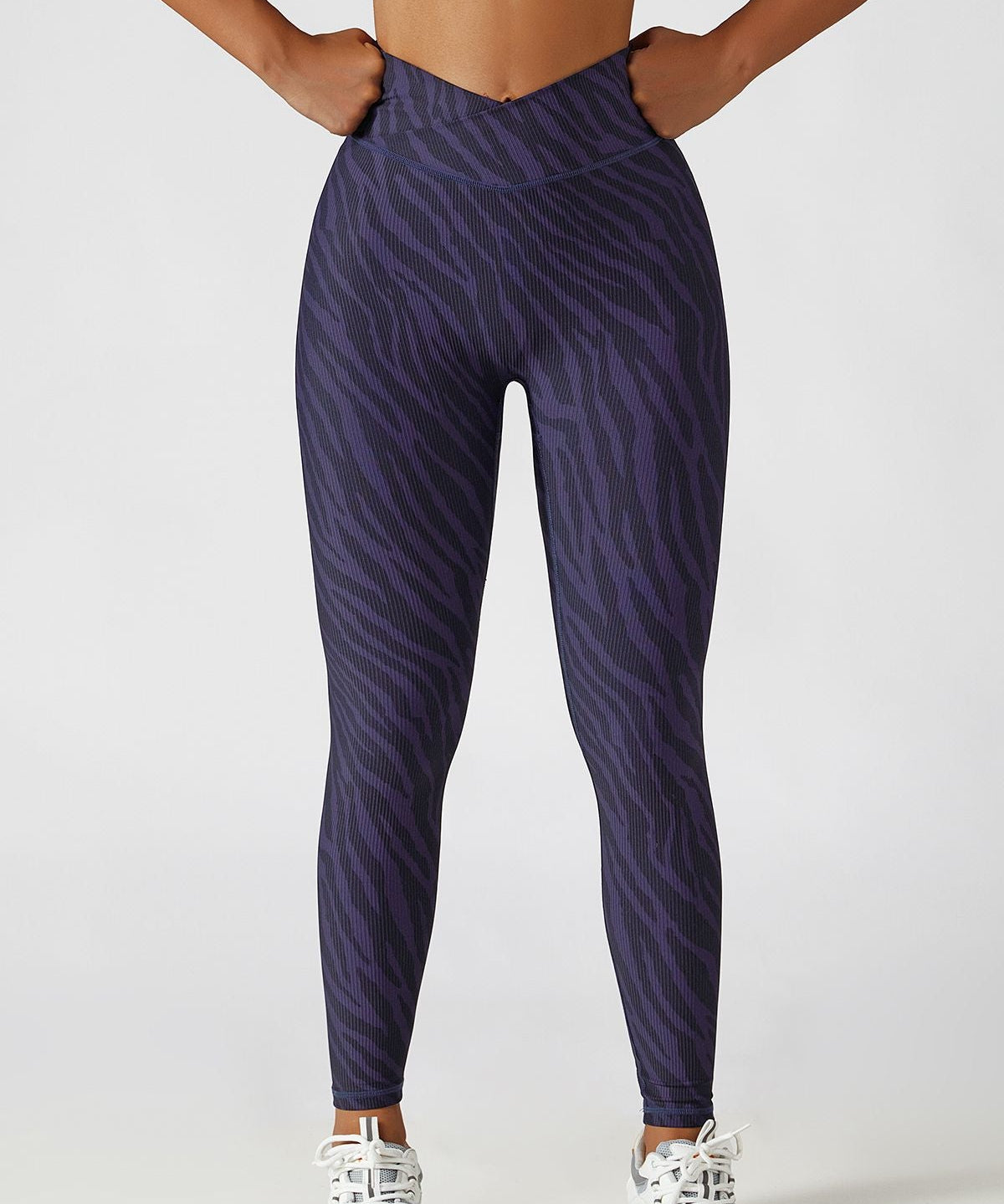 Tie Dye Ribbed Crossover Leggings by bornfocus