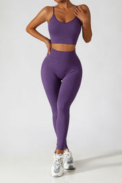 Ribbed High Rise Seamless Leggings by bornfocus