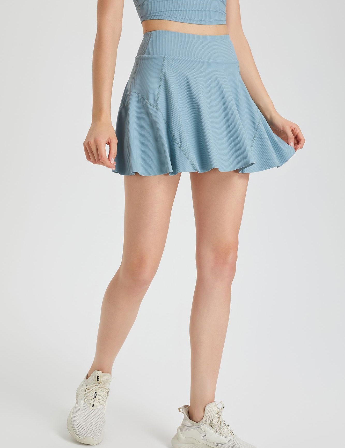 Ribbed Pleated Tennis Skirts by bornfocus