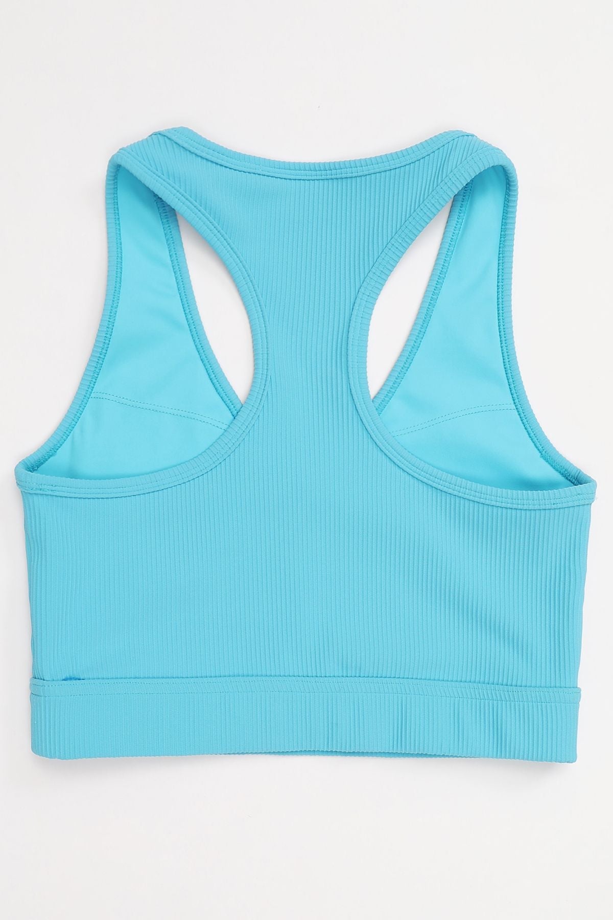 Ribbed Racerback Sports Bra by bornfocus