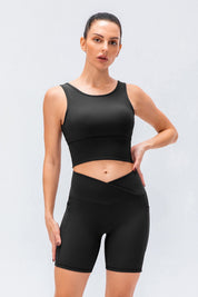 Ribbed Reversible Crop Tank Top by bornfocus