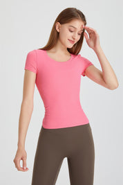 Ribbed Tunic Short Sleeve T-Shirt by bornfocus