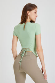Ribbed Tunic Short Sleeve T-Shirt by bornfocus