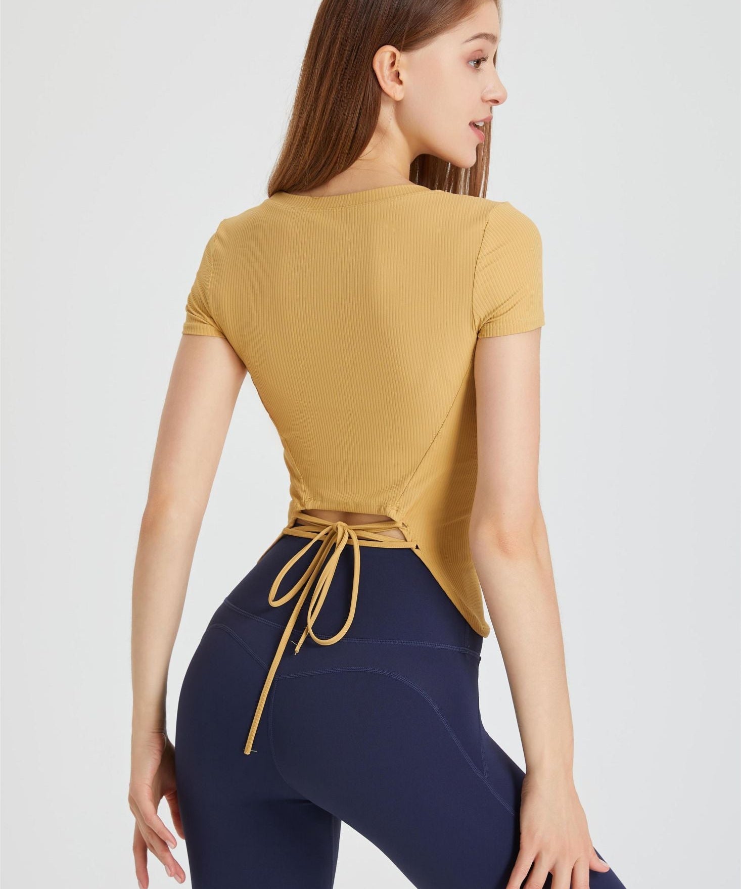Ribbed Tunic Short Sleeve T-Shirt by bornfocus