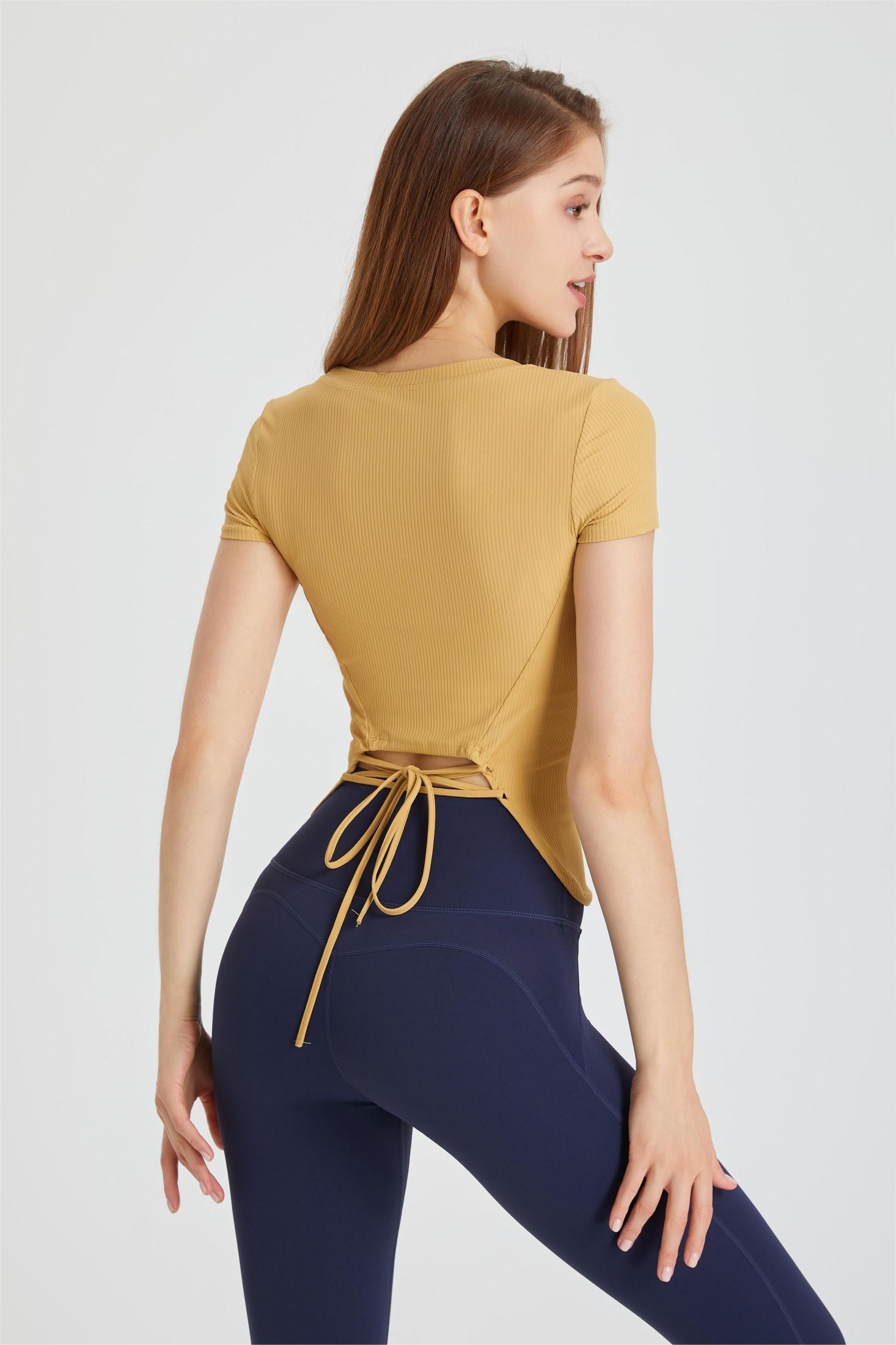 Ribbed Tunic Short Sleeve T-Shirt by bornfocus