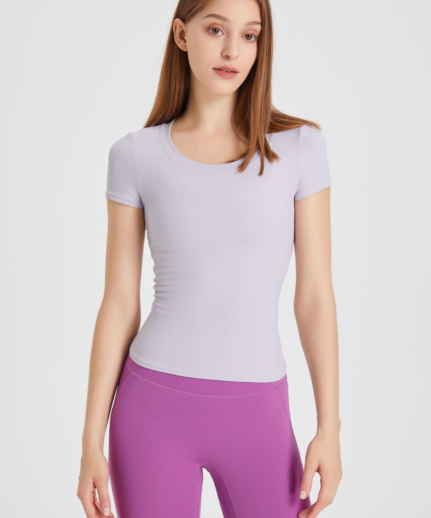 Ribbed Tunic Short Sleeve T-Shirt by bornfocus